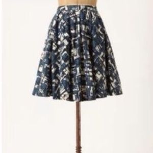 Lil Painted Brushstrokes Skirt from Anthropologie